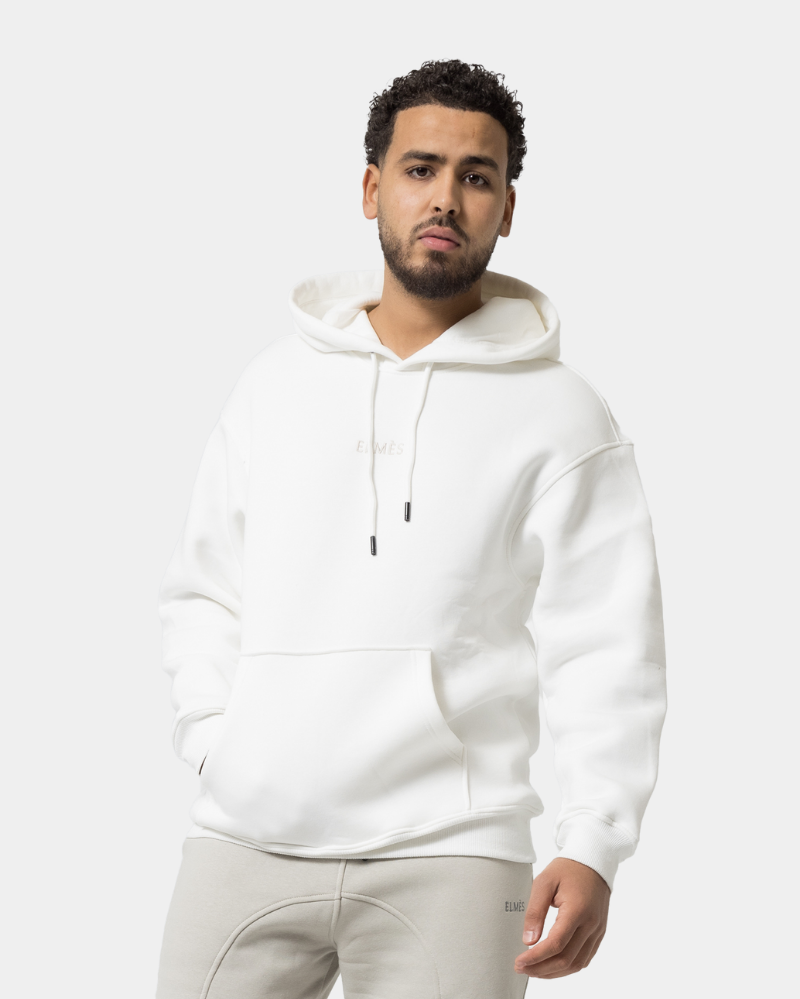 Sweat à capuche Confort Blanc