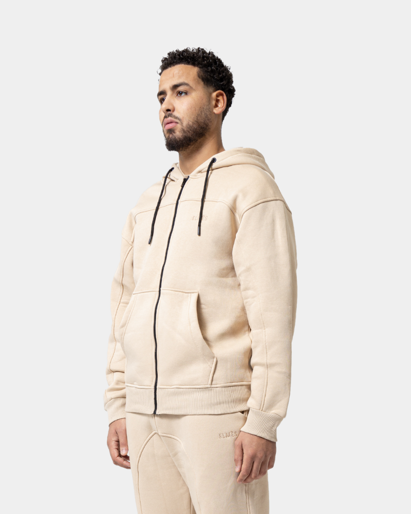 Zip-up Beige
