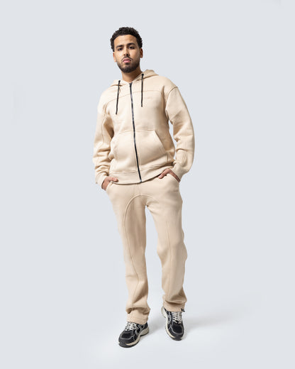 Zip-up Beige