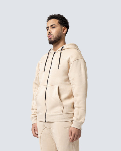 Zip-up Beige